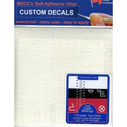 Dybdegangsmrker, Euro, Sort, skala 1/75