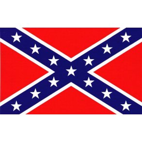 Amerikansk flag, Sydstaterne, strrelse F - 100 mm