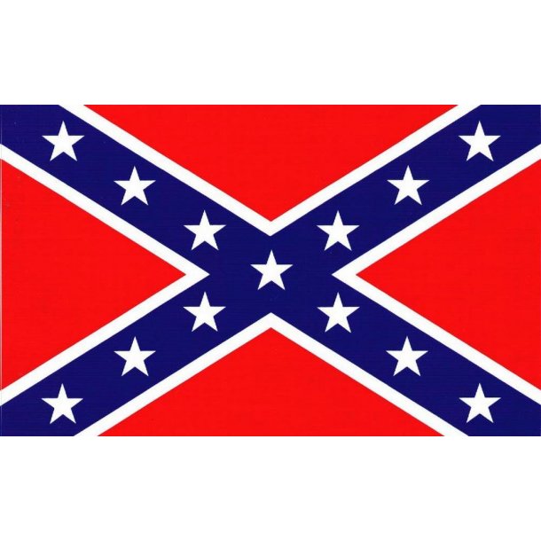 Amerikansk flag, Sydstaterne, st&oslash;rrelse F - 100 mm