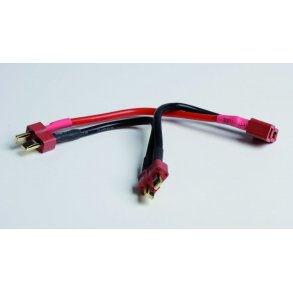 Adapter, Deans/T-plug, 2 han og 1 hun - serielt kabel