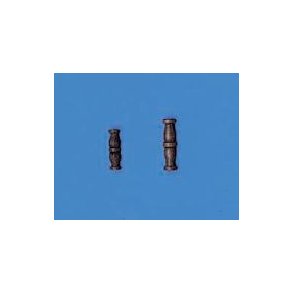 Baluster 15 mm, mørkt træ, 10 stk.