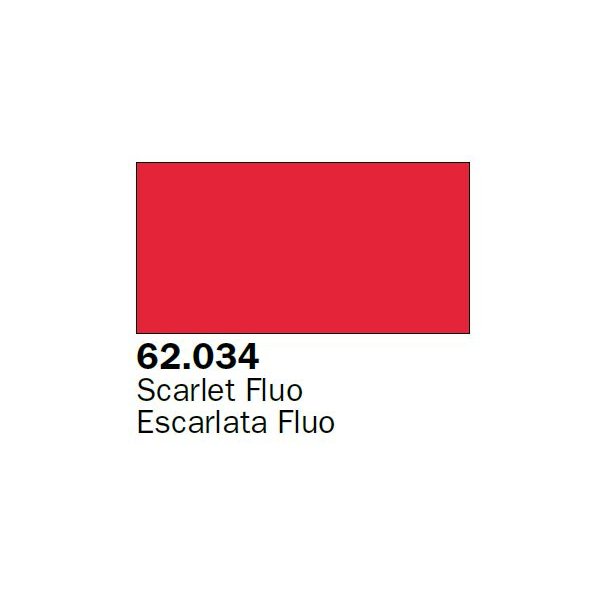 Scarlet Fluo Premium (62034) - Vallejo 60 ml