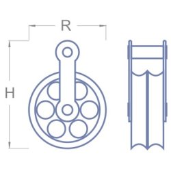 Wirerulle med 2 ruller, 10,0 x 13,0 mm
