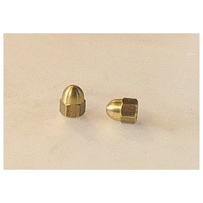 Messing topmøtrik - M1,2 mm, 10 stk.