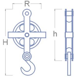 Wirerulle med 1 rulle, 13,7 x 8,0 mm