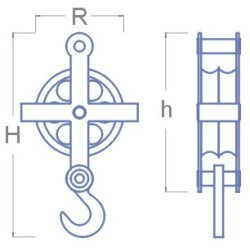 Wirerulle med 2 ruller, 13,7 x 8,0 mm