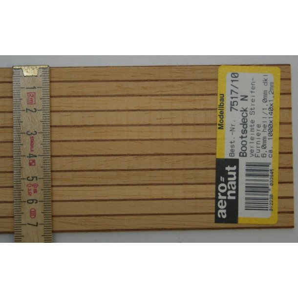 Dksplade L=6,0 / M=1,0 - 1,2 x 140 x 1000 mm