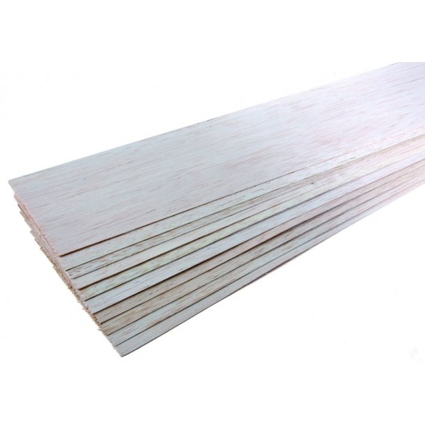 Balsaplade, 2,0 x 100 x 1000 mm
