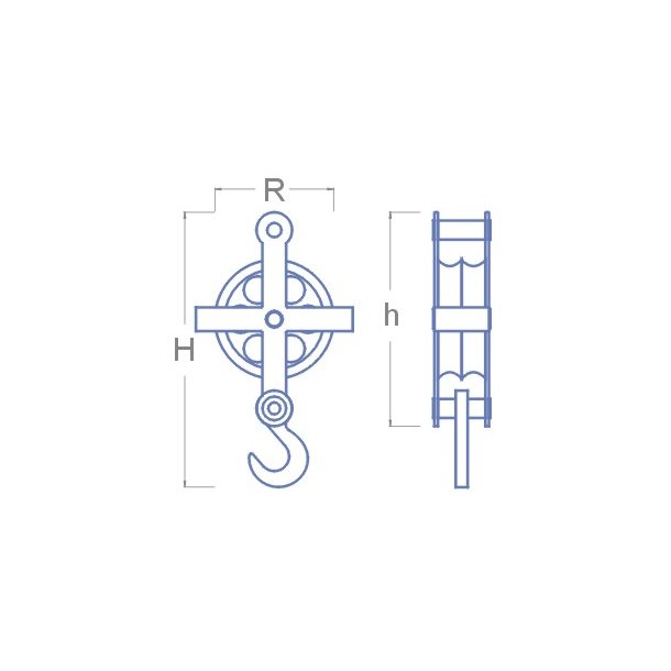 Wirerulle med 2 ruller, 19,5 x 12,0 mm