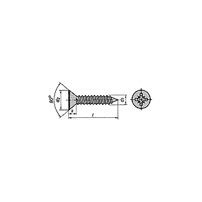 UH-X Rustfri pladeskruer 965 - 2,9 x 13 mm. 10 stk.