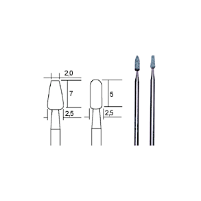 Proxxon Slibestifter, 2,0/2,5 mm, 2 stk.