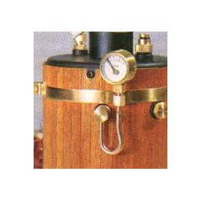 Manometer til dampmaskine, 40 mm 4 bar