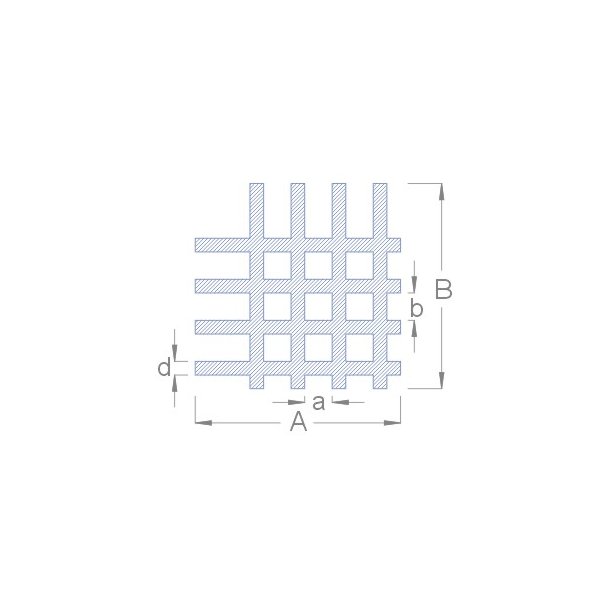 Gitterrist 48 x 48 x 1,8 mm
