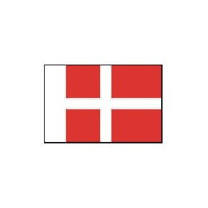 Dansk flag, størrelse E - 75 mm