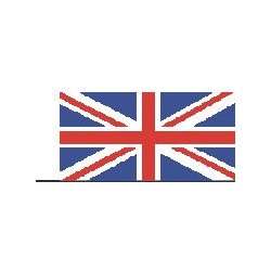 Storbritanien flag, strrelse C - 38 mm