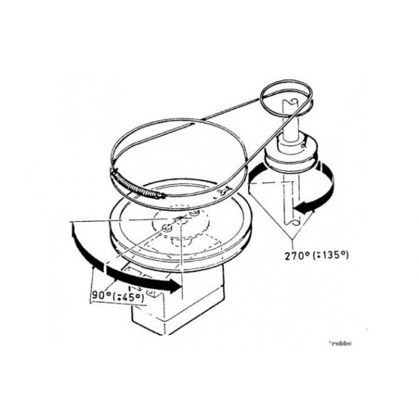 Trksystem med udveksling 1:3