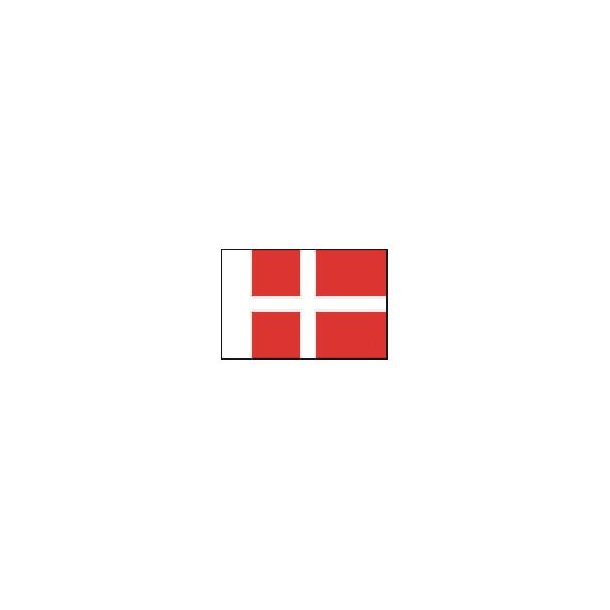 Dansk flag, st&oslash;rrelse G - 125 mm