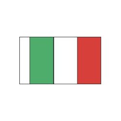 Italiensk flag, st�rrelse C - 38 mm