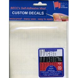 Dybdegangsmrker, Imp. &amp; Met., Hvide, skala 1/200