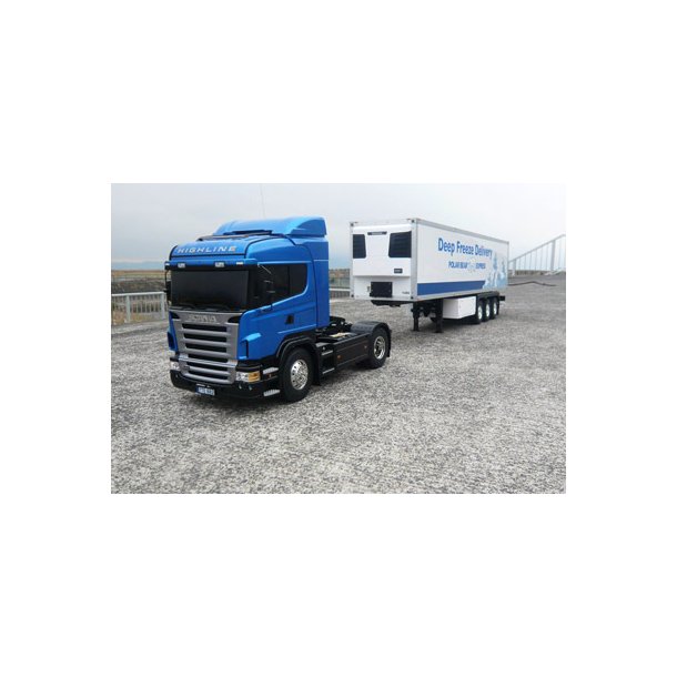 3-akslet kletrailer til Tamiya lastbiler