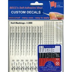 Dybdegangsmrker, Imp. &amp; Met., Sorte, skala 1/200