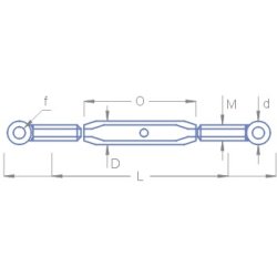 Vantskrue, justerbar, 18 x 26 mm