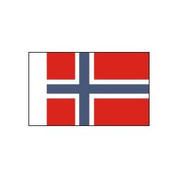 Norsk flag, strrelse E - 75 mm