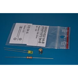 Lanterne Hvid 180 gr., 5,7 x 4 mm med LED, 1 stk