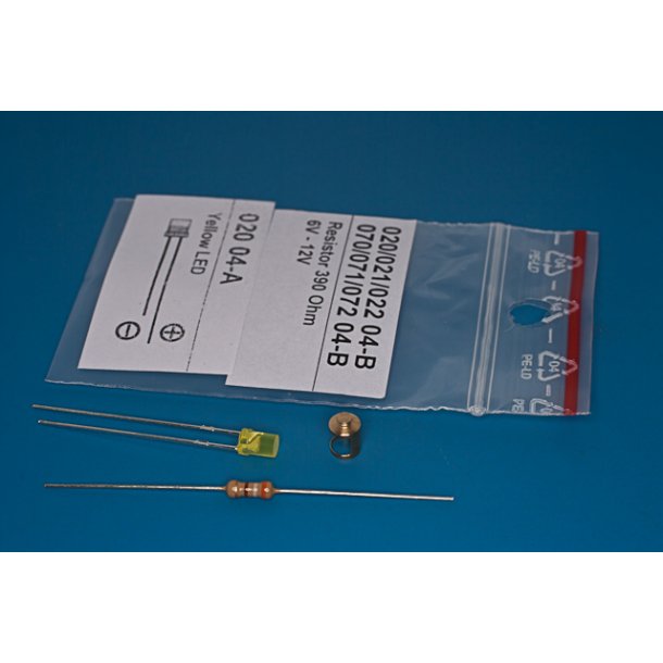 Lanterne Hvid 180 gr., 5,7 x 4 mm med LED, 1 stk