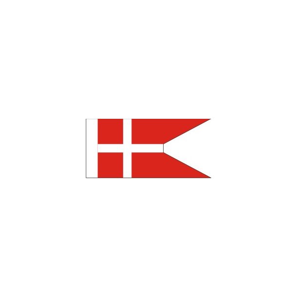 Dansk splitflag, strrelse F - 100 mm