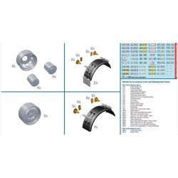 Truck tilbehr, flge og skrme, skala 1/24