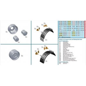 Truck tilbehr, flge og skrme, skala 1/24