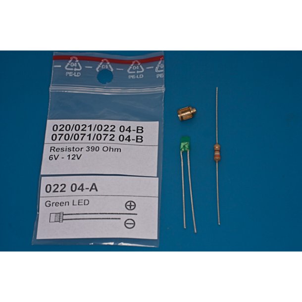 Lanterne Grn inkl. LED 180 gr., 5,7 x 4 mm, 1 stk