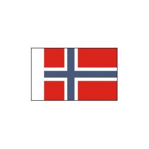 Norsk flag, strrelse H - 150 mm