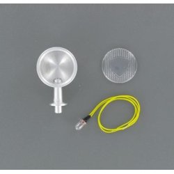 Projektr med aluminiumshus, 19 x 32 mm. 6 volt.