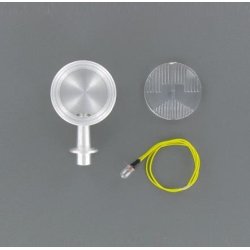 Projektr med aluminiumshus, 24 &times; 40 mm. 6 volt.