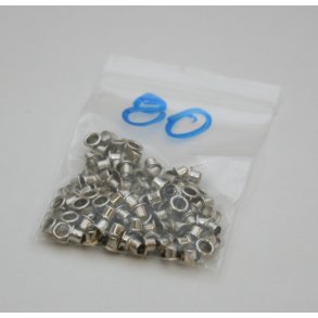 jer til sejl, 1,5 mm hul, 100 stk.