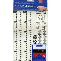 Dybdegangsmrker, Metric, Sort, skala 1/24