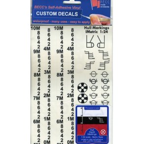 Dybdegangsmrker, Metric, Sort, skala 1/24