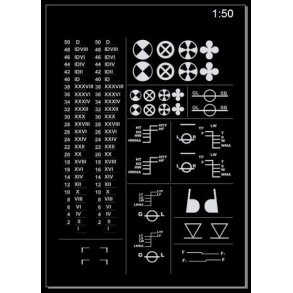 Hvide dybdegangsmrker, plimsollermrker - 1/50