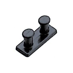 Dobbelte pullerter, 22 x 9 mm, 6 stk.