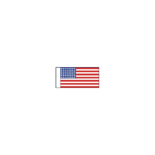 Amerikansk flag 1912 - 1959, st&oslash;rrelse E - 75 mm
