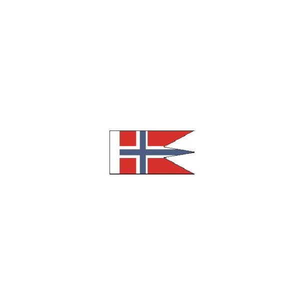 Norsk splitflag, st&oslash;rrelse H - 150 mm
