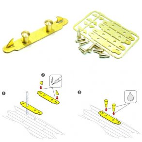 Pullert, byggest, 18,0 x 3,0 mm, 4 stk.