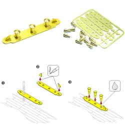 Pullert, byggest, 21,0 x 3,0 mm, 4 stk.