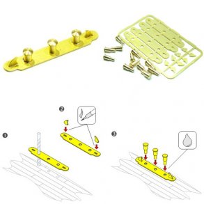 Pullert, byggest, 21,0 x 3,0 mm, 4 stk.
