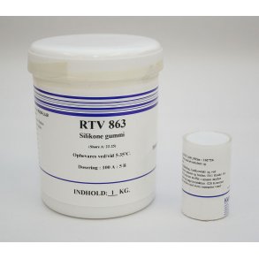 RTV-863 Silikone 1000 gram inkl. 50 gram hærder