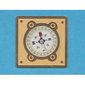 Kompas med blnde, 11 x 11 mm
