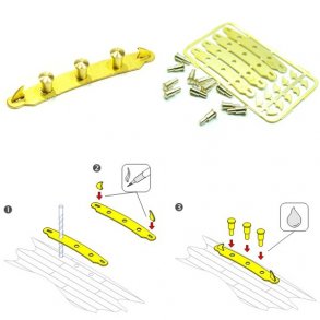 Pullert, byggest, 22,0 x 3,0 mm, 4 stk.