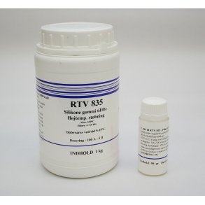 RTV-835 Silikone 1000 gram inkl. 50 gram hærder